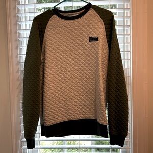 LLBean Quilted Crewneck Sweatshirt EUC Mens Small